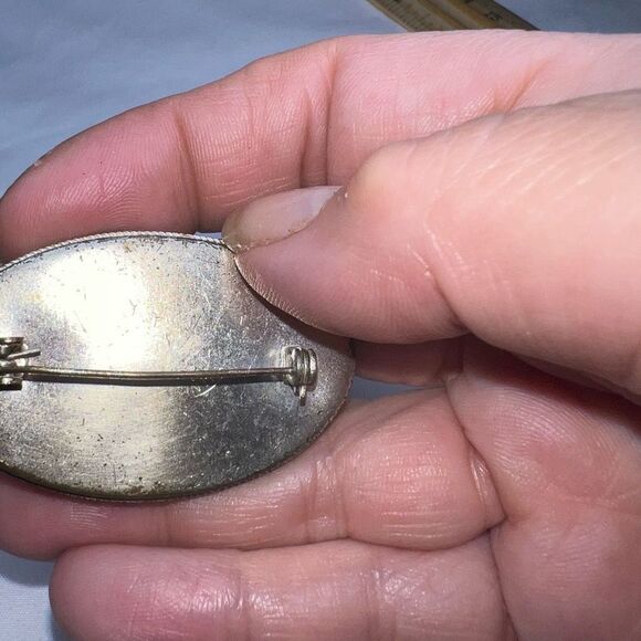 Vintage Micro Mosaic Brooch Made in Italy - Picture 6 of 13